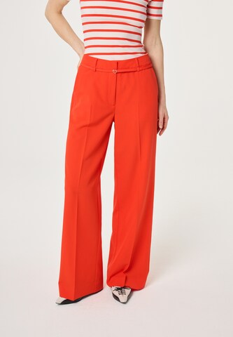 Fabienne Chapot Wide leg Broek in Oranje: voorkant
