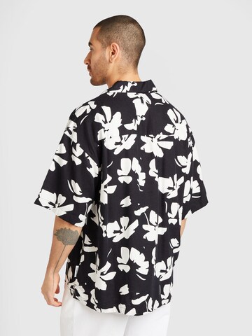 JACK & JONES Comfort fit Overhemd 'FARO' in Zwart