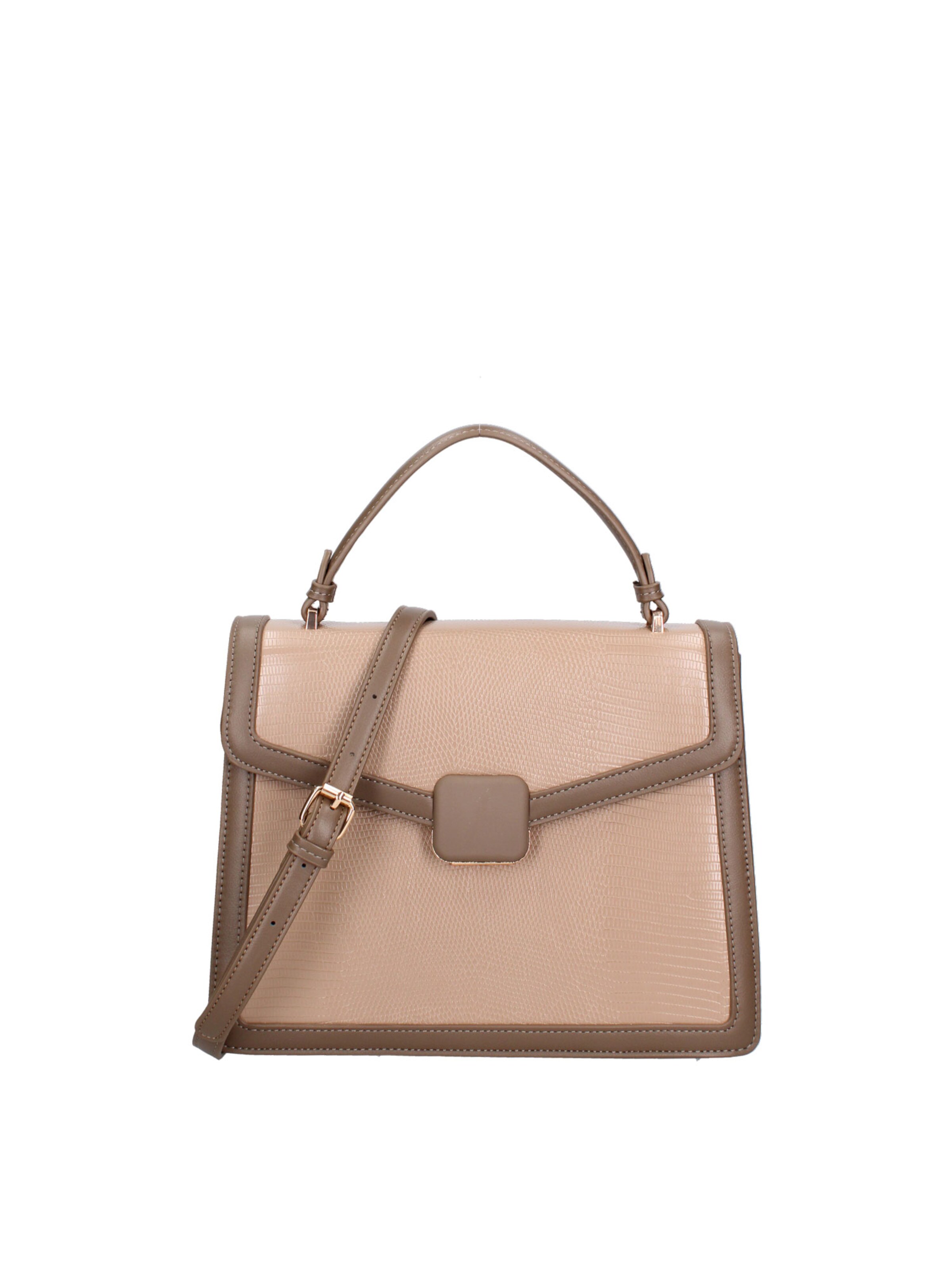 Borsa a mano 'Borsa a Mano Seraphina Ecopelle - Chiusura a Scatto e Tracolla' di Diana&Co. in grigio