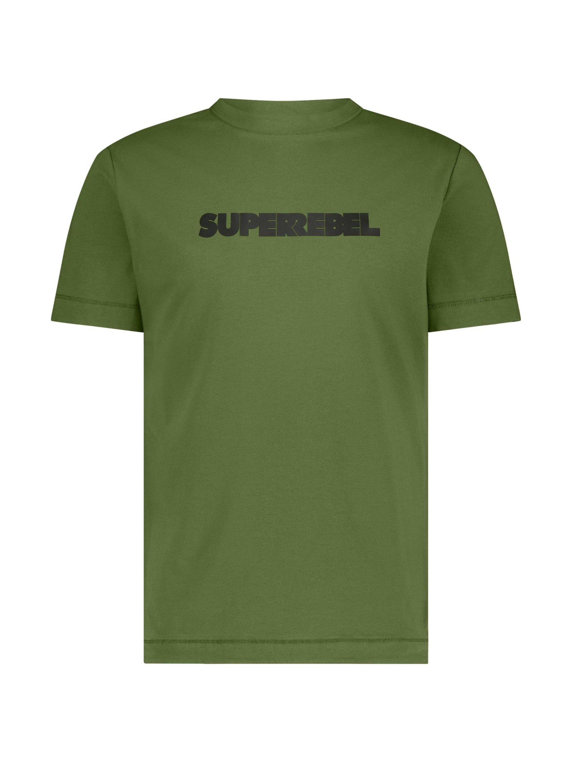 Maglietta 'KEANU' di SUPERREBEL® GEAR in verde