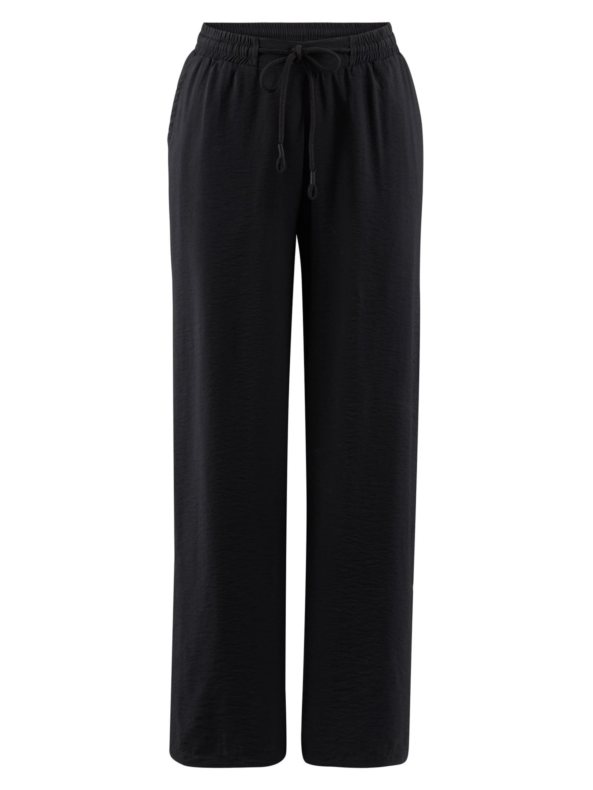 Loosefit Pantalon Tamaris en noir : devant