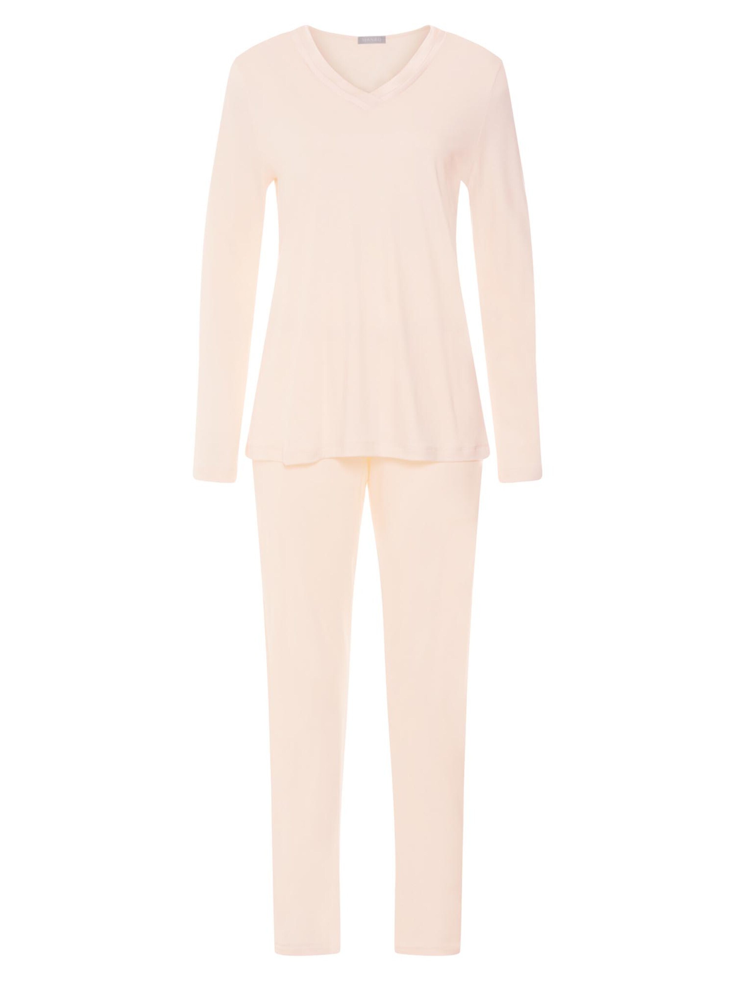 Hanro Pyjama 'Tyra' in Roze: voorkant