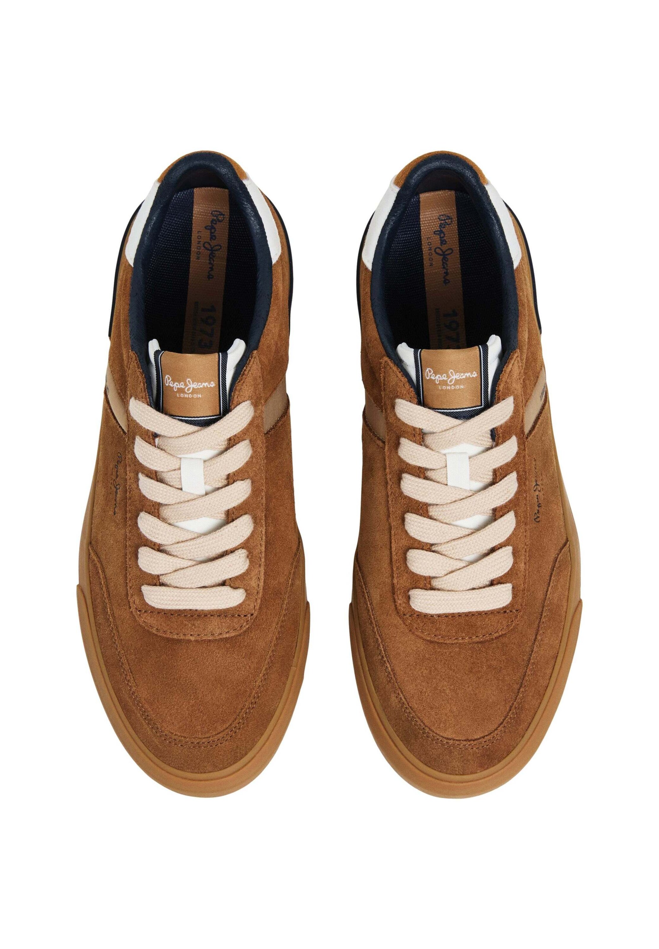 Pepe Jeans Sneakers laag 'Kenton Suede' in Beige