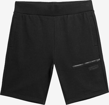4F Regularen Športne hlače | črna barva: sprednja stran