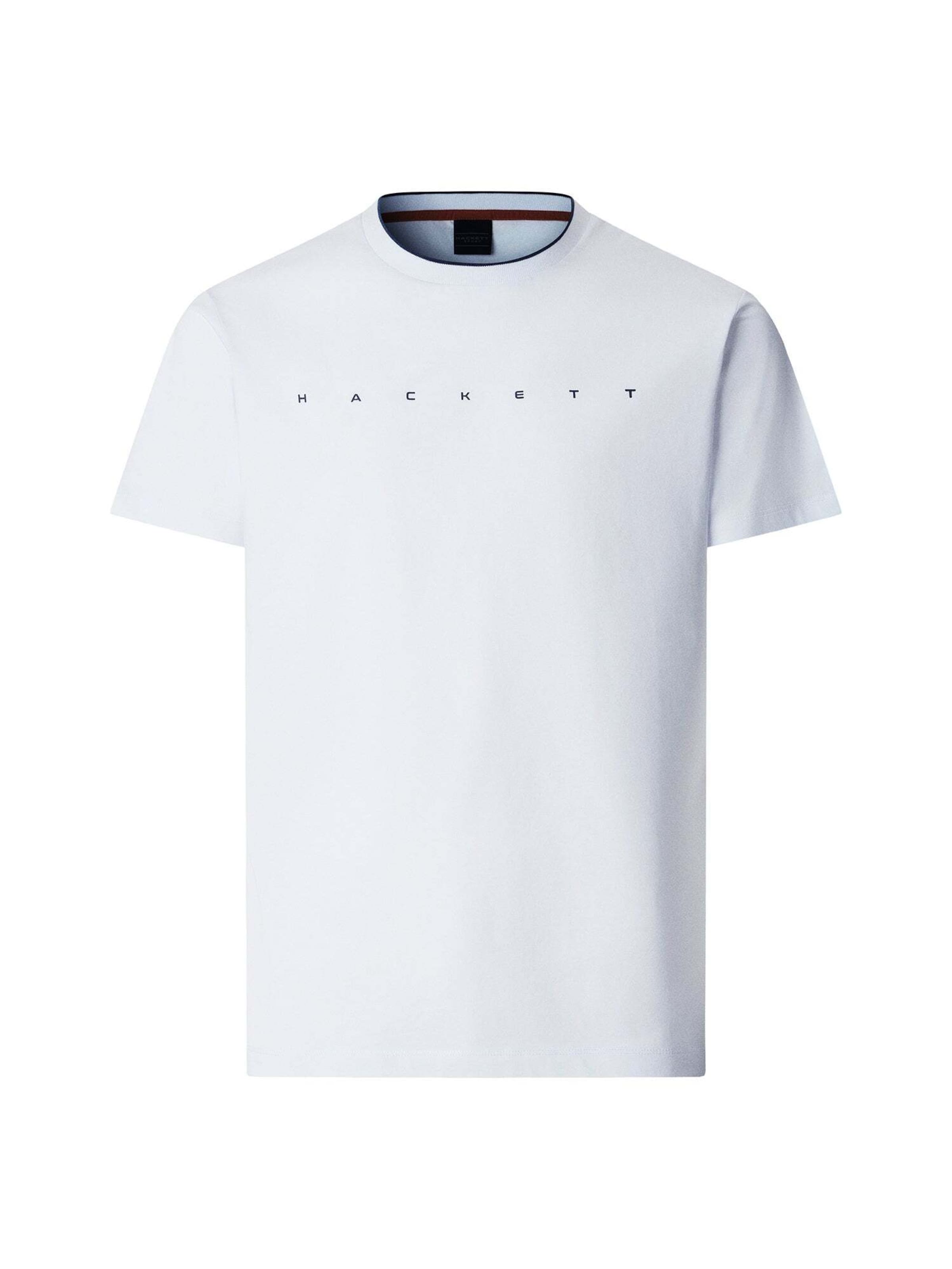 T-Shirt 'Essential' Hackett London en blanc : devant