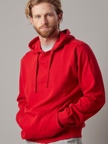 Felpa 'Felpa Felpata con Cappuccio' di OWN Off With Nature in rosso: frontale