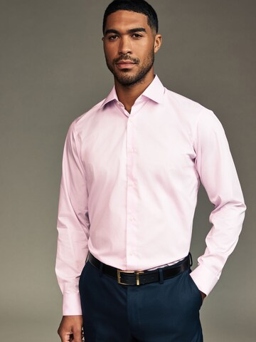 Coupe regular Chemise Next en rose : devant