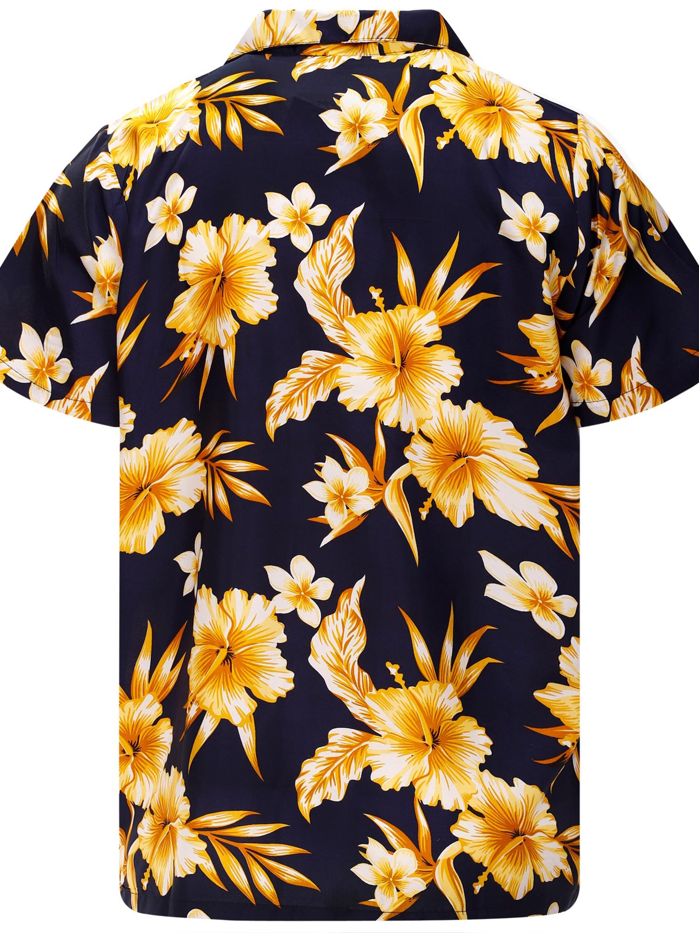 Maglietta 'Mono Flowers' di King Kameha in giallo
