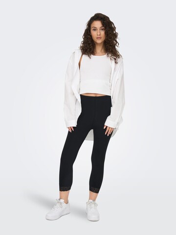 Skinny Leggings 'LIVE' ONLY en noir