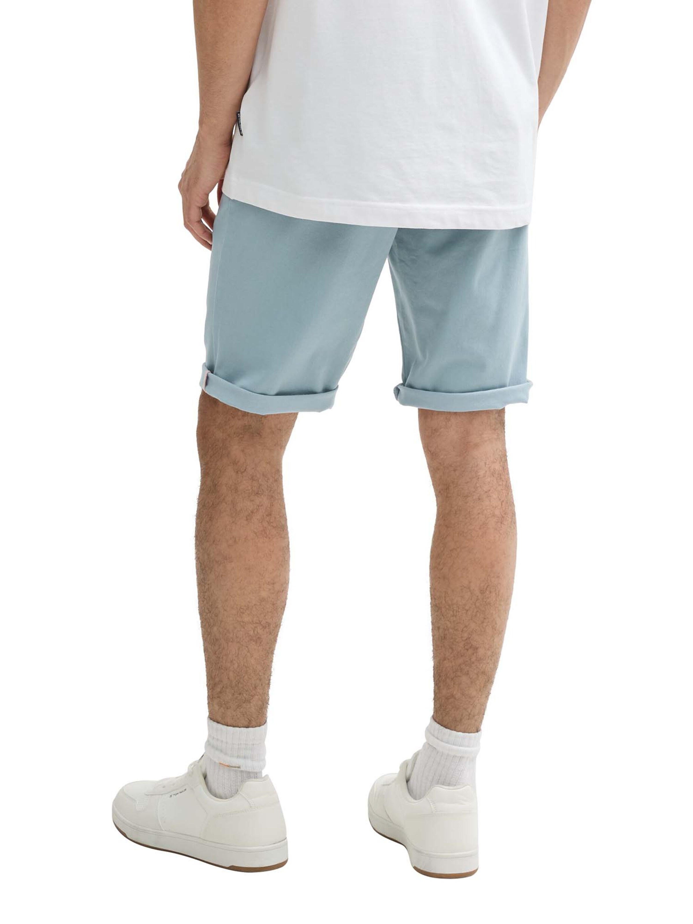 TOM TAILOR Slimfit Lærredsbukser i blå