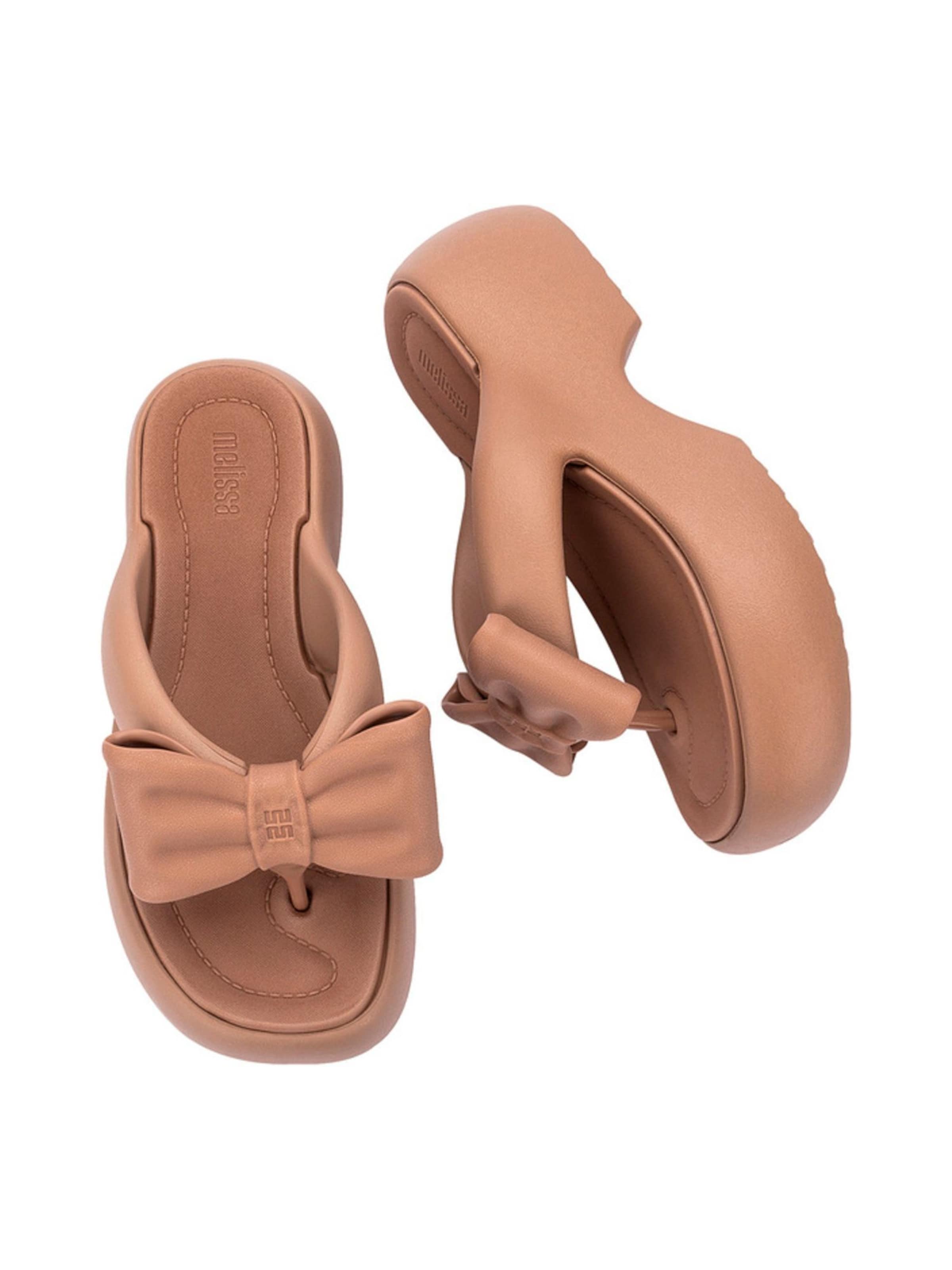 MELISSA Zehentrenner 'Free Fuzzy' in Braun