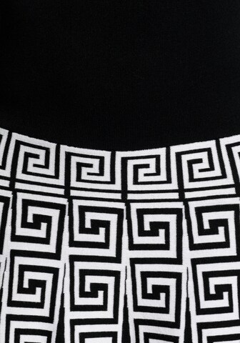 MELROSE Strickkleid in Schwarz