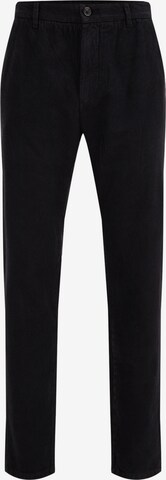 WE Fashion - Tapered Pantalón chino en negro: frente