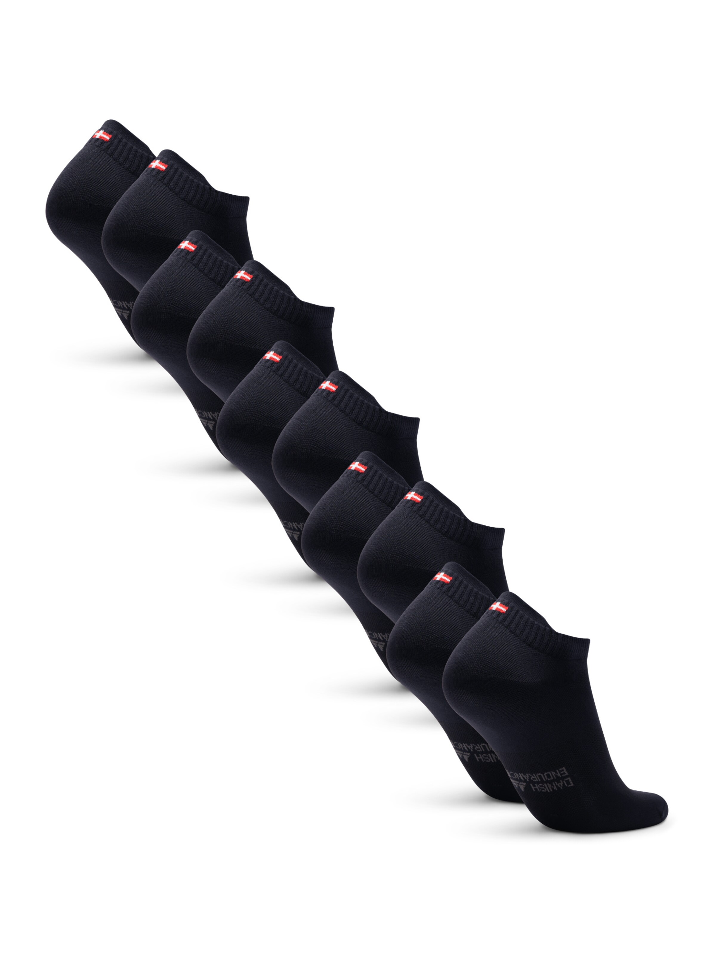 DANISH ENDURANCE Sportssokker 'Classic Sports Low-cut' i sort