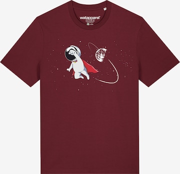 T-Shirt ' Superastronaut ' Watapparel en rouge : devant