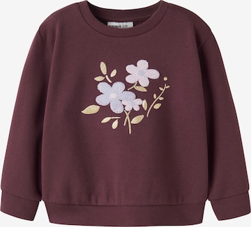 NAME IT Sweatshirt 'NMFROWENA' in Lila: voorkant