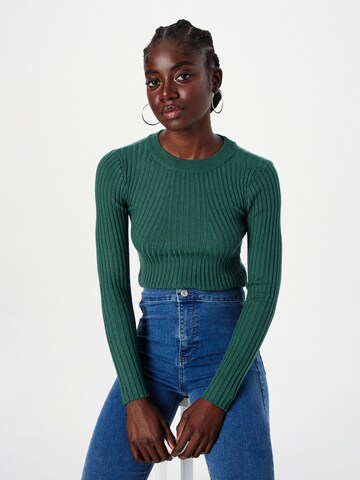 PIECES Pullover 'CRISTA' in Grün: Vorderseite