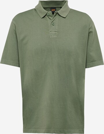 T-Shirt BOSS en vert : devant