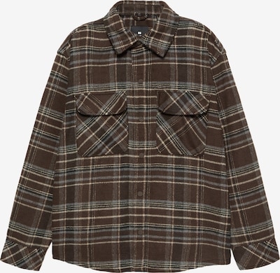 Pull&Bear Välikausitakki värissä kerma / tummanruskea / valkoinen, Tuotenäkymä