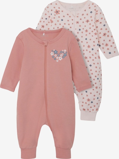 NAME IT Pyjama en bleu-gris / rosé / rose ancienne, Vue avec produit