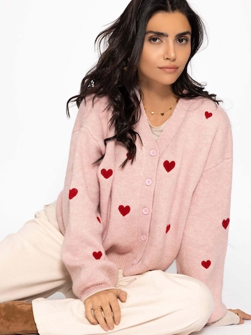 SASSYCLASSY Oversizestrickjacke in Pink