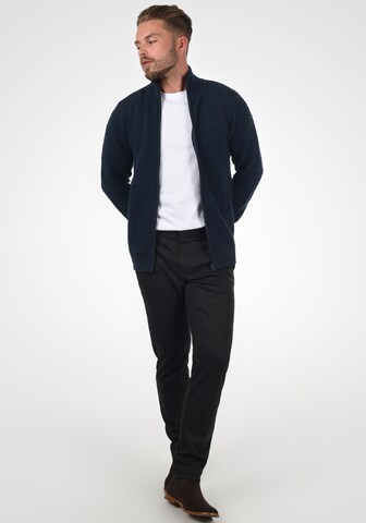 INDICODE JEANS Knit Cardigan 'Arctic' in Blue