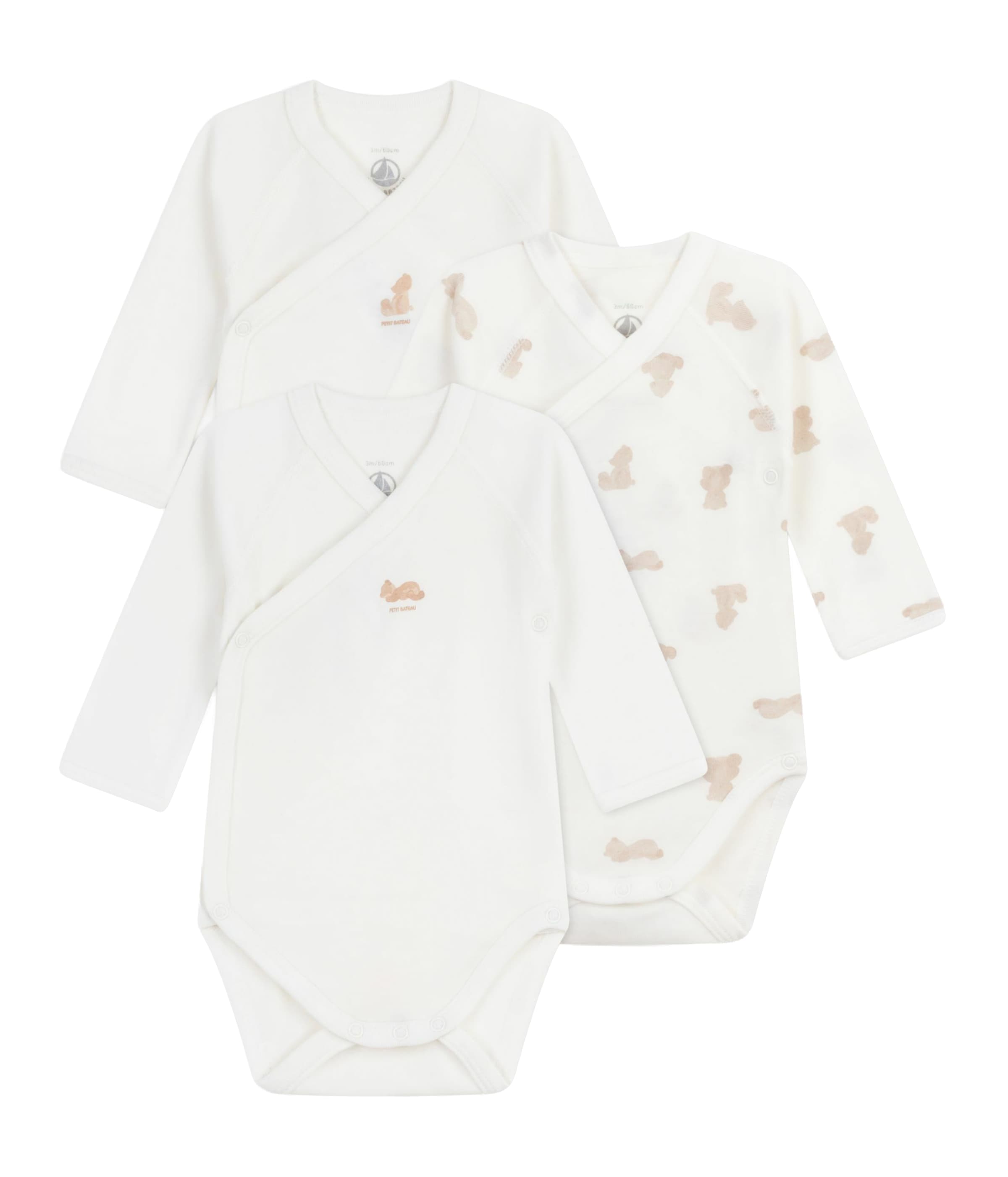PETIT BATEAU Potkuhousut/body värissä valkoinen: etupuoli