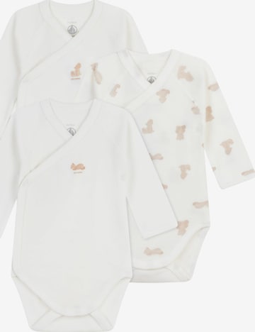 PETIT BATEAU Potkuhousut/body värissä valkoinen: etupuoli