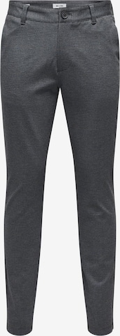 Pantalon chino 'ONSMark' Only & Sons en gris : devant