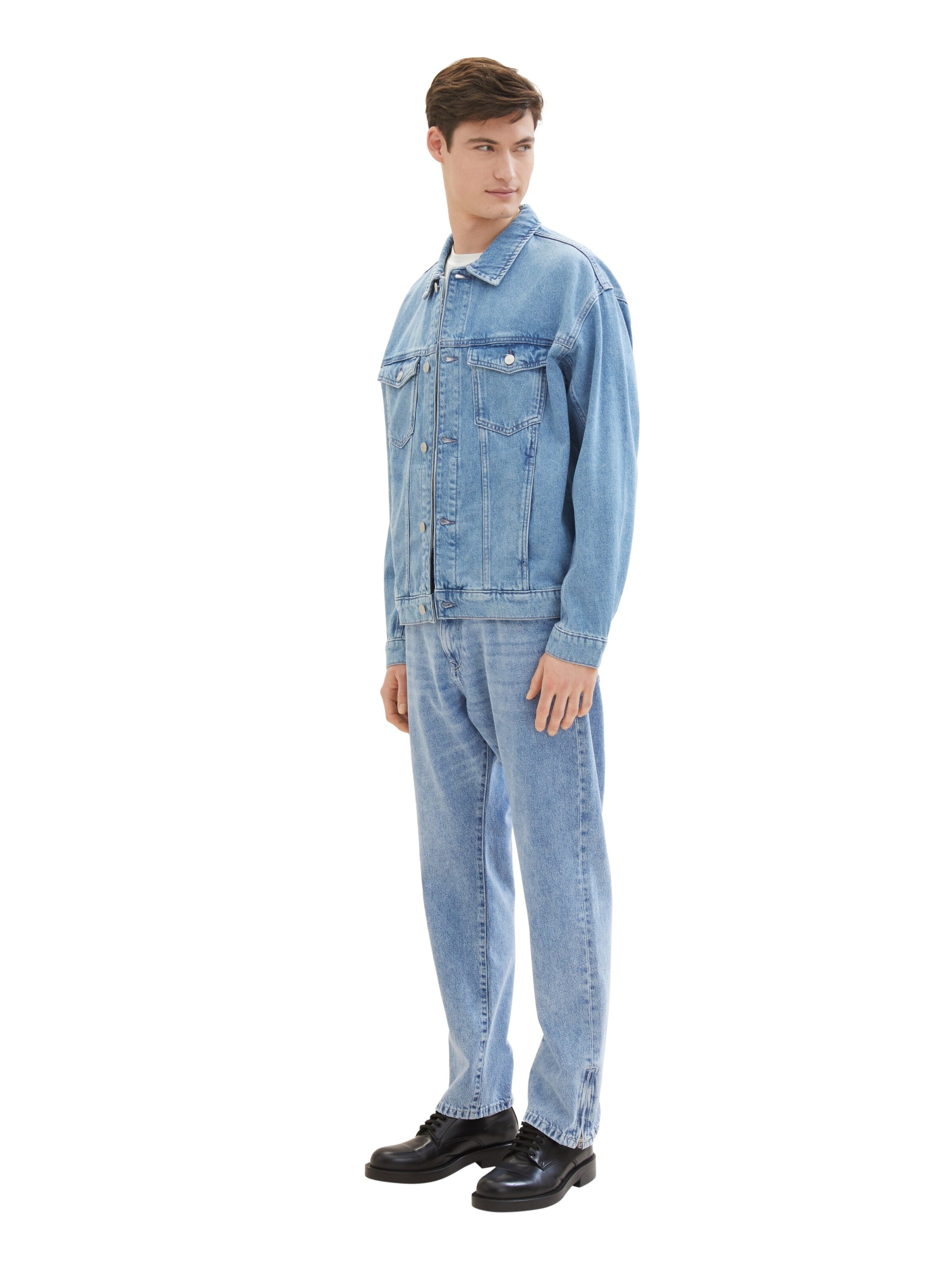 TOM TAILOR DENIM Übergangsjacke in Blau