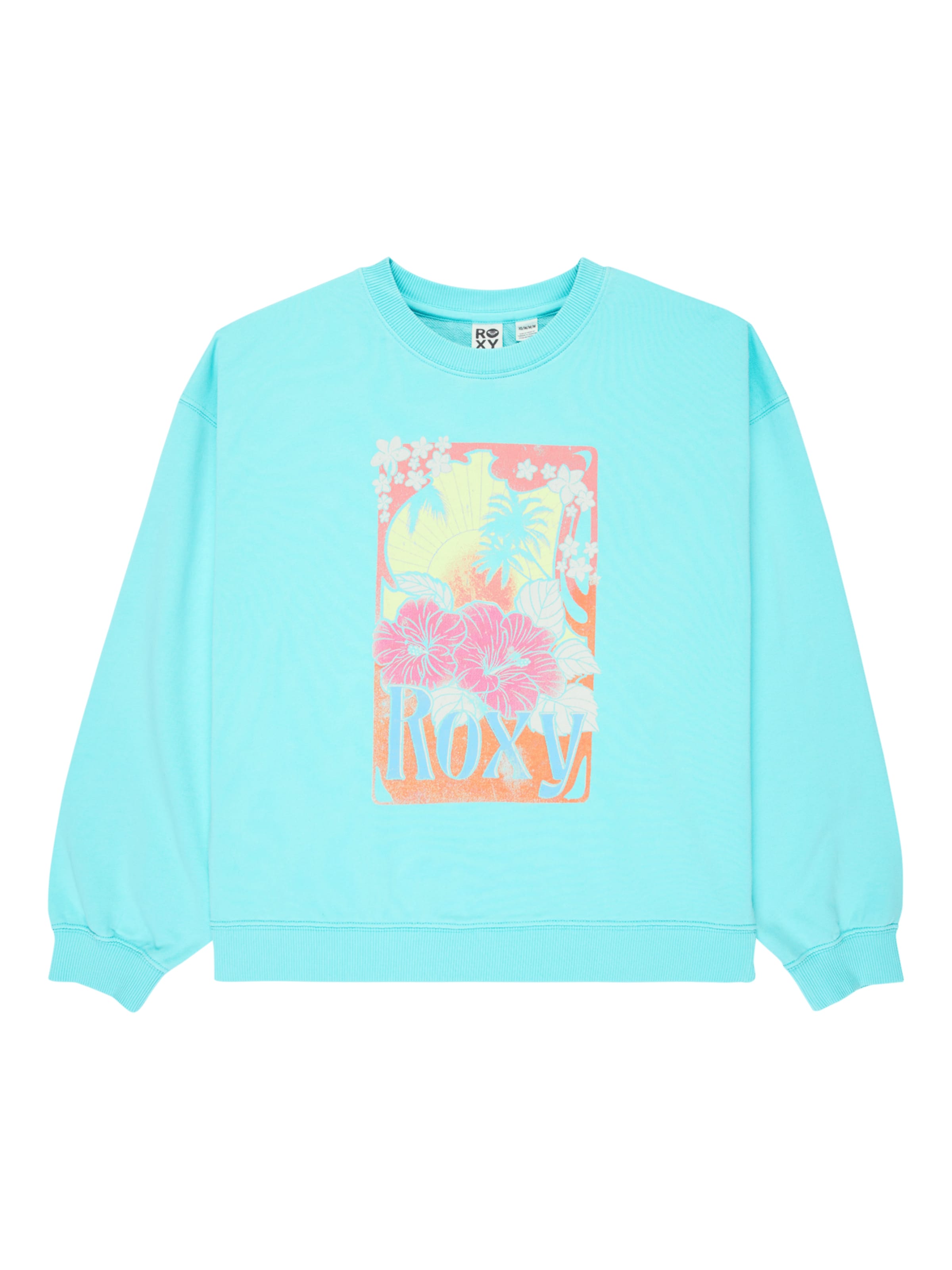 ROXY Sweatshirt 'Lineup Terry ' in Blau: Vorderseite