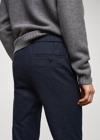 MANGO MAN Regular Broek 'Brest' in Blauw