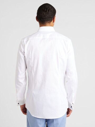 BOSS - Slim Fit Camisa 'HANK' em branco
