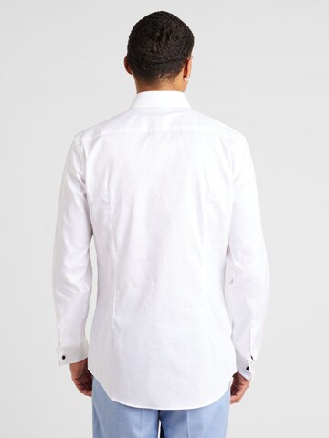 Coupe slim Chemise 'HANK' BOSS en blanc