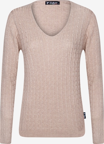 DENIM CULTURE Sweter 'Verla' w kolorze beżowy: przód