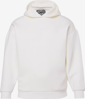Sweat-shirt STHUGE en blanc : devant