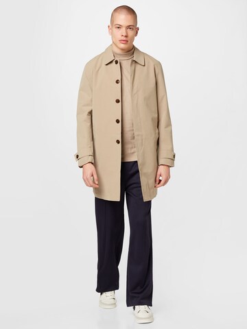 BURTON MENSWEAR LONDON Between-seasons coat 'Mac' in Brown