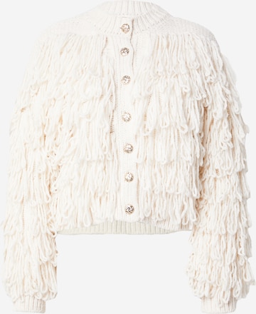 River Island Knit Cardigan in Beige: front