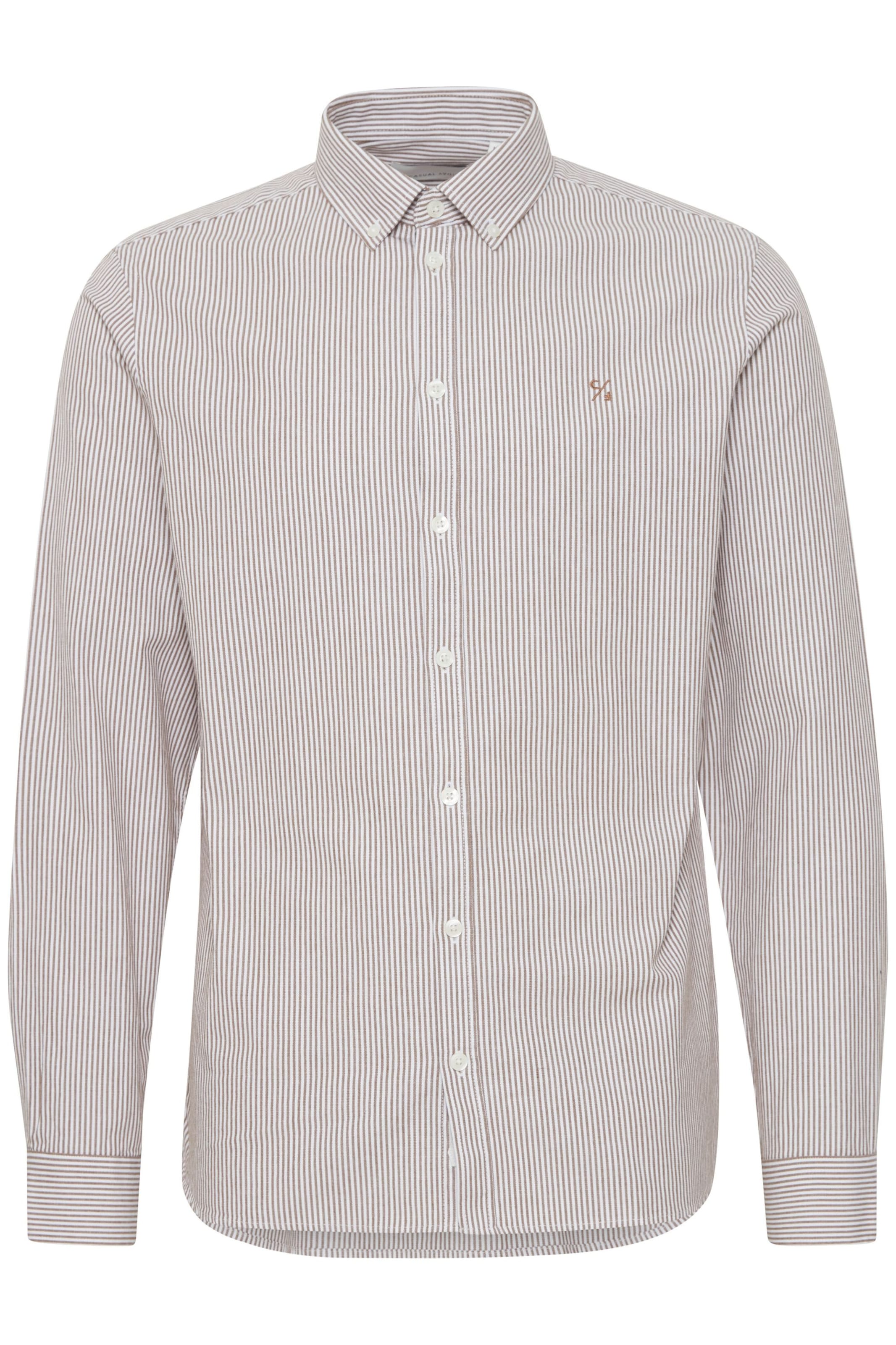 Coupe regular Chemise 'Anton' Casual Friday en beige : devant