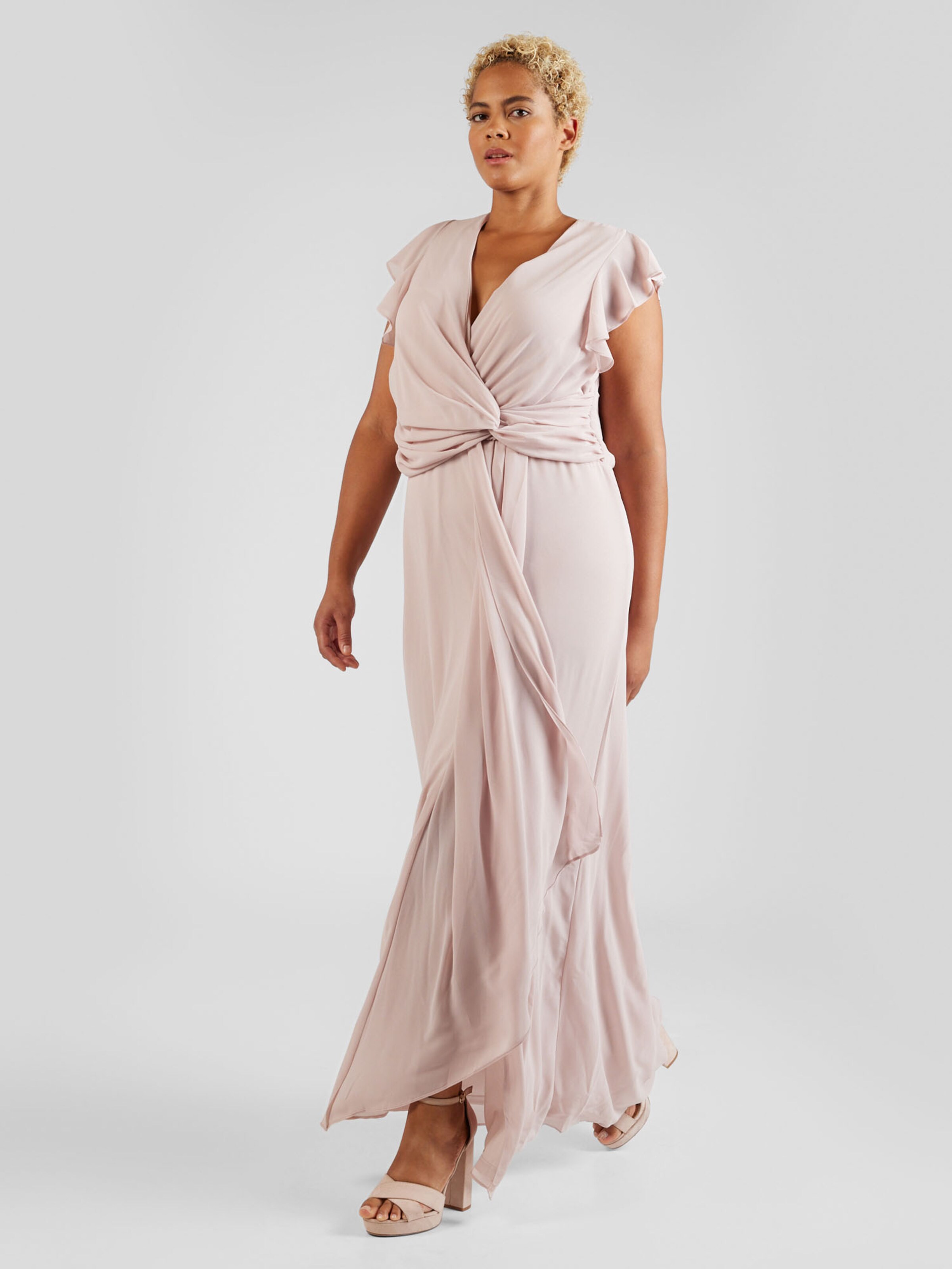 TFNC Plus Evening Dress in Dusky Pink ABOUT YOU
