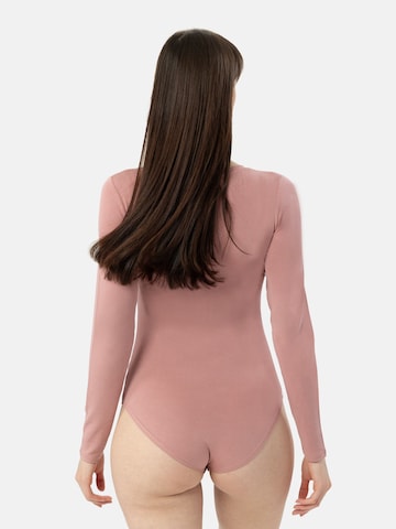 LEAFLETIC Bodysuit 'Leafletic Women’s Long Sleeve Bodysuit' in Pink