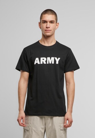 Brandit T-Shirt 'Army' in Schwarz: Vorderseite