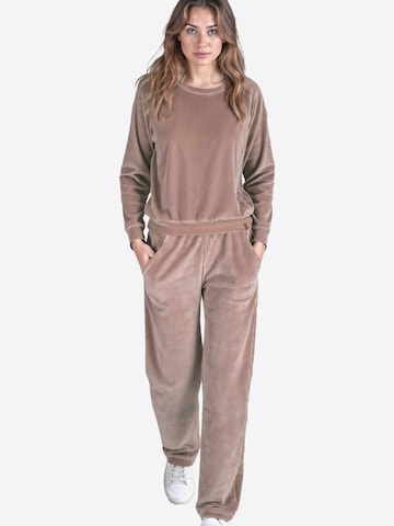 Vivisence Sweatsuit '9206kmpl' in Beige: front