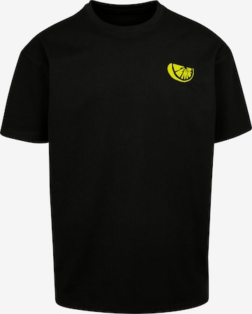 Merchcode Shirt 'Lemon' in Zwart: voorkant