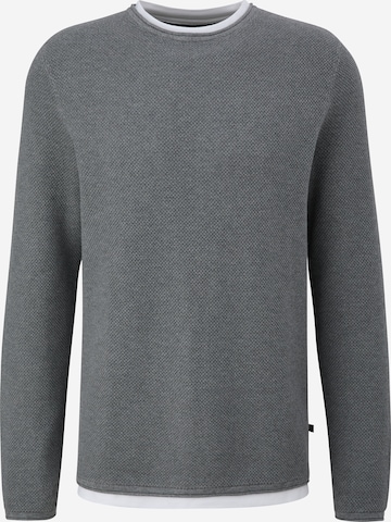 Pull-over QS en gris : devant