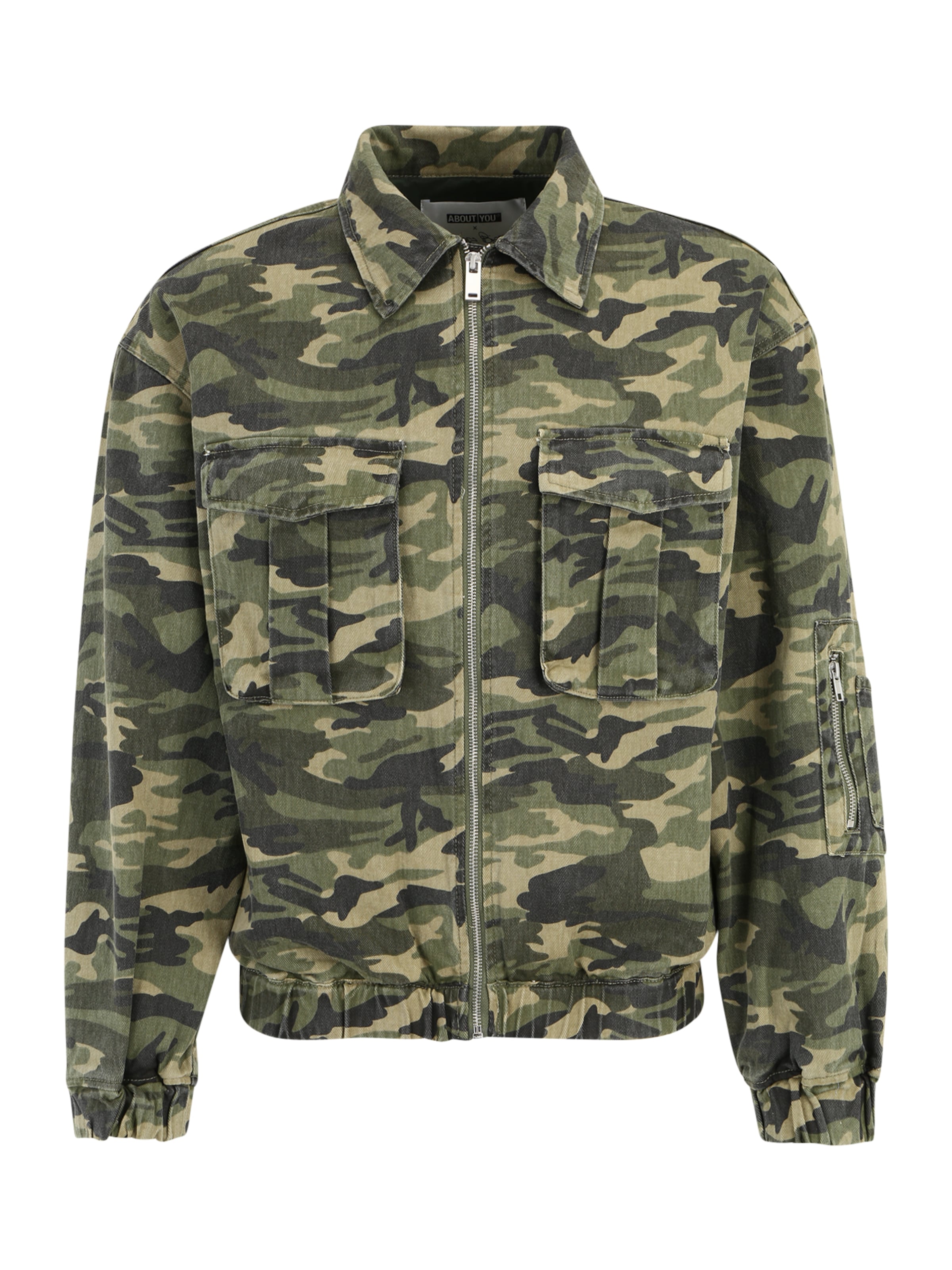 ABOUT YOU x Chiara Biasi Φθινοπωρινό και ανοιξιάτικο μπουφάν 'Dylan' σε πράσινο: μπροστά