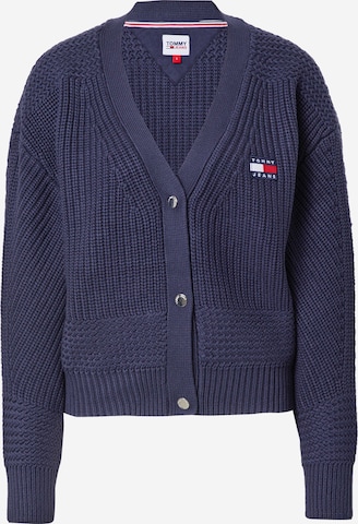 Tommy Jeans Knit Cardigan in Blue: front