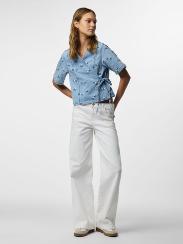 PIECES Bluse 'PCFlora' in Blau