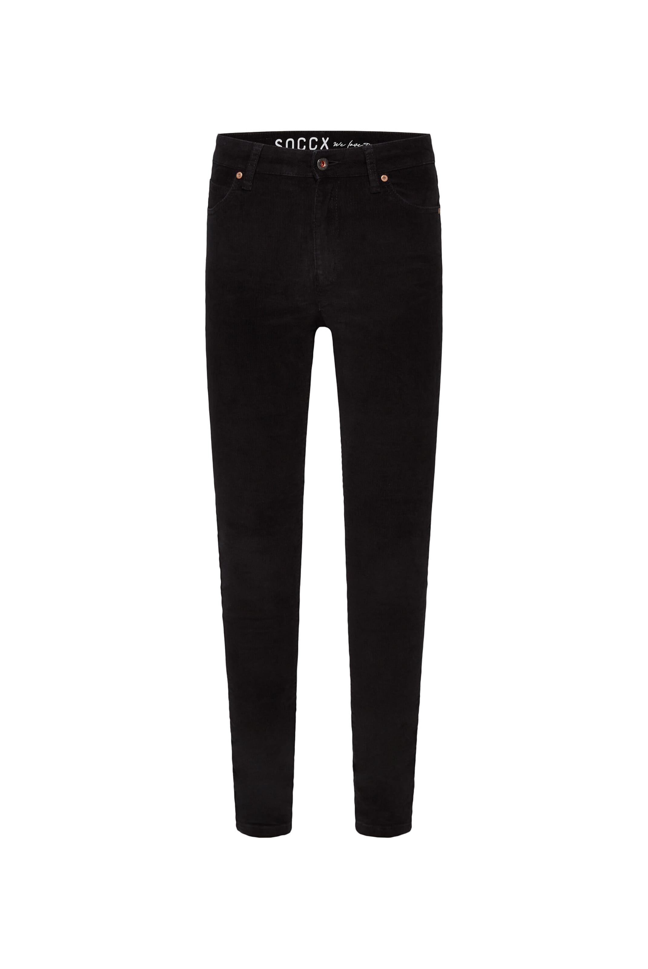 Soccx Slim fit Jeans in Black: front