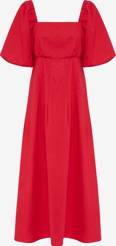 Tussah Dress 'AMINA' in Red: front